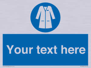 Custom Mandatory: Wear laboratory coat